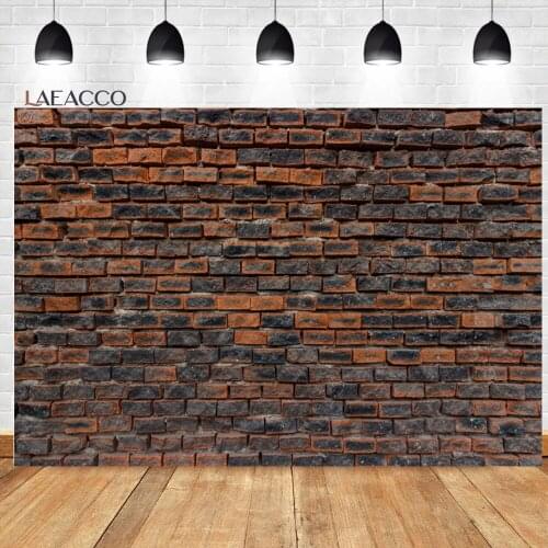 Laeacco 3D Brick Wall Grunge Photocall Backgrounds Home Living Room Decoration Baby Portrait Photography Backdrops Photo Studio