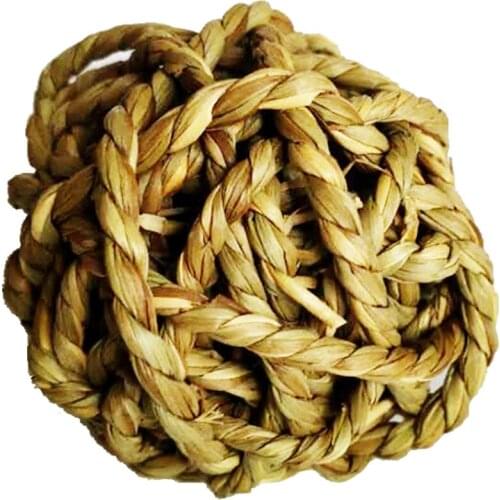 Small Animals Play Ball Rabbit Parrot Hamster Grass Ball Natural Small Animal Activity Chew Toy Rabbits Bird Play Rattan Balls