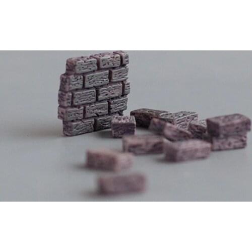 6pc/lot Miniature Brick figurine Decoration Mini Fairy Garden cartoon aniaml statue Model anime Resin craft ornaments TNB115