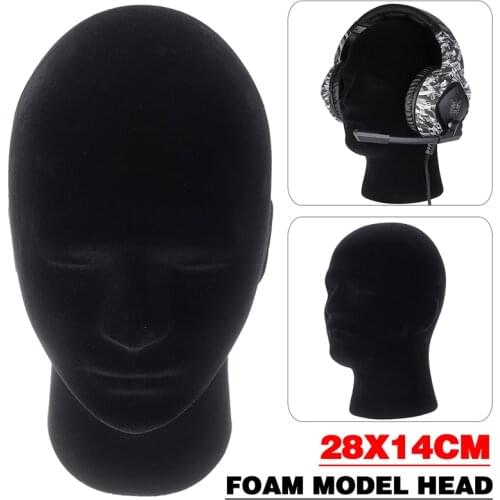 Male Manikin Model Head For Wigs Glasses Hats Headphones Hair Hats Displaying Model Head Wigs Cap Display Stand