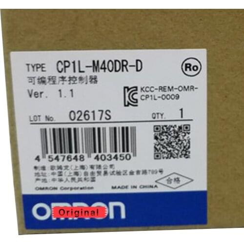 New Original CP1L-M40DR-D PLC Input 24 Point Relay Output 16 Point Programmable Logic Controller