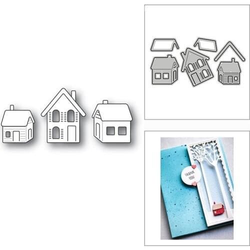 New Christmas Cabin Building 2020 Metal Cutting Dies for DIY Scrapbooking and Card Making Decorative Embossing Craft No Stamps