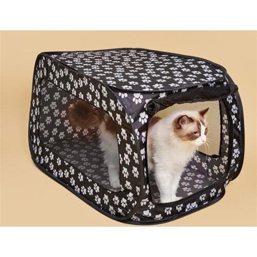Portable Folding Pet Tent Indoor Foldable Cat Fence Houses for Small and Large Dogs Travel Cage Playpen Outdoor Puppy Kennel