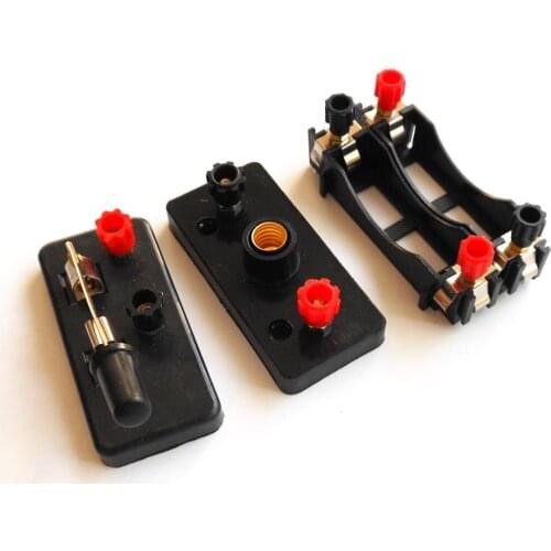 Popular 4PCS/LOT School Physical Electric Experiment of Teaching Accessories 2pcs AA Battery Box + 1pc Lamp Base + 1pc Switch