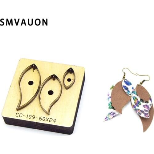 SMVAUON Leather Earring Cutting Die Paper Art Leather Earrings Tool For Die Cutter DIY Handicraft Cutter Free Shipping