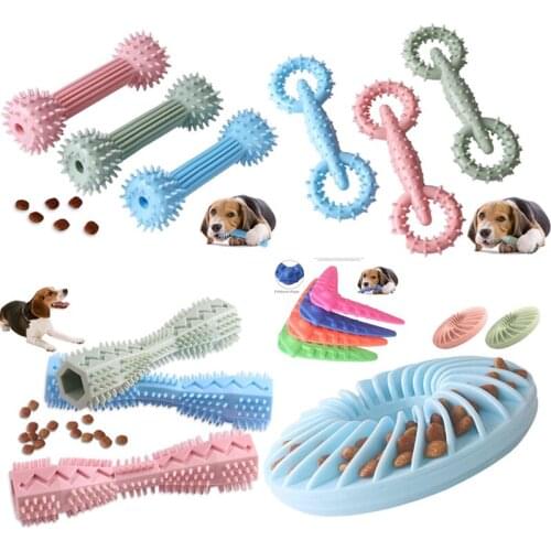 Pet Toys for Small Dogs Rubber Resistance To Bite Dog Toy Teeth Cleaning Chew Training Toys Pet Supplies Puppy Dogs Cats