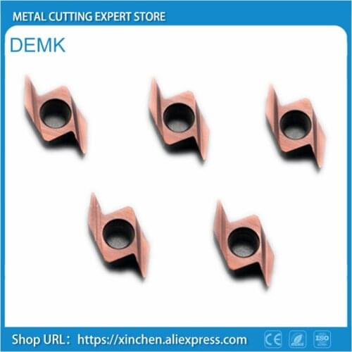 Spindle box moving type CNC automatic lathe Carbide insert R0.05 / R0.15 Rear sweeping knife Stainless steel processing