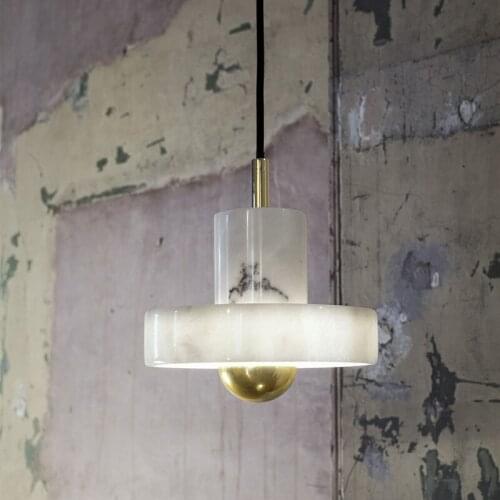 Nordic Post Modern Marble Pendant Light Simple Marble Luxury Bar Dining Room Bedroom Bedside Lamp Bed hanglamp