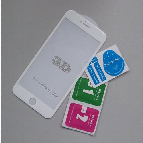 Premium 3D Tempered Galss Screen Protector Film For Apple iPhone 6 Plus /6S Plus Glass Films 100PCS/Lot By DHL sherrytree