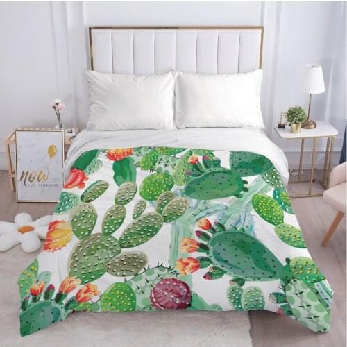 1pc Luxury Duvet cover Quilt/Blanket/Comfortable Case Single Double Queen King Size Bedding 140x200 240x220 200x200 cactus