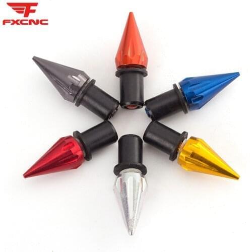 10pcs/1set M5 CNC Aluminum Universal Motorcycle Windshield Spike Bolts Screw Nuts