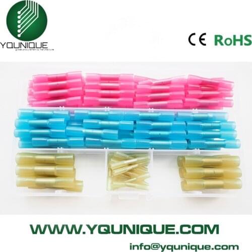 128PCS Assorted Heat Shrink Terminals Butt Connectors and Marine Kit