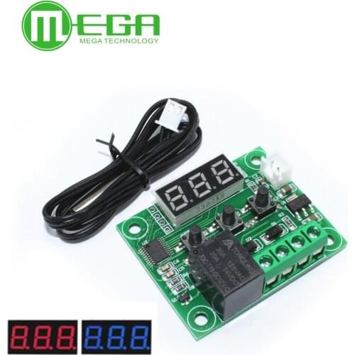 50pcs W1209 Red /Bule Light thermostat Temperature controller Incubation thermostat temperature control switch