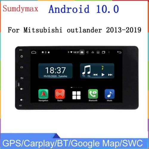 Two din android 10 car multimedia player for outlander 2014-2018 car audio gps navigation octa core 4g ram 64g rom head unit