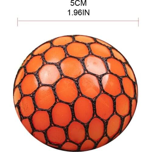D7WF 1Pc Sensory Ball Mesh Squishy Vent Ball Practical Joke Toy Interactive Stress Relief Ball Novelty Fidget for Autism 2in