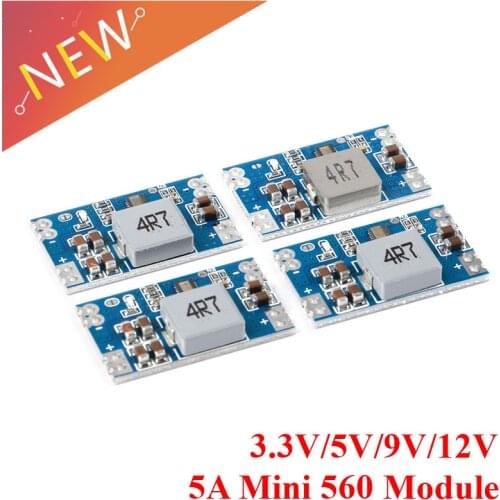 DC-DC Mini 560 Step Down Buck Power Supply Module 5A mini560 Regulated Board DC to DC Output 3.3V 5V 9V 12V