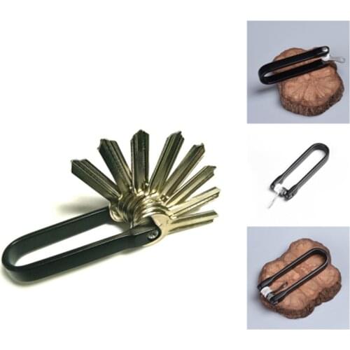 EDC Keychain Aluminum Hard Oxide Key Holder Clip Keys Organizer Portable Tool U Style Key Clip Camping Kit Multi Keybone Tools