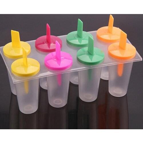 8Pcs Ice Cream L-olly Maker Form DIY Pop Mould Frozen Pop-sicle Yo-gurt Molds Tools Ice CreamMaker Form DIY Frozen Molds Tools