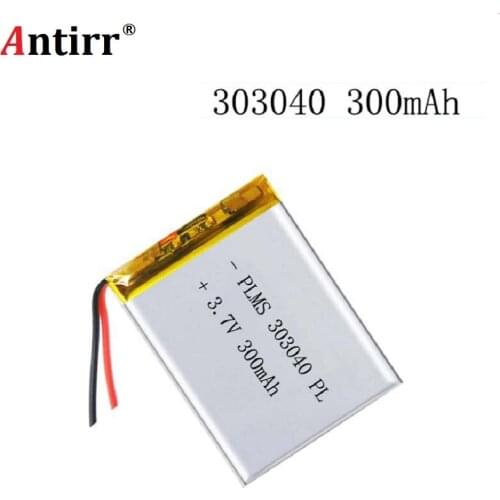 China supplier Antirr factory OEM 303040 3.7v lipo rc battery 300mah for rc li polymer small helicopter GPS MP3 MP4 tools