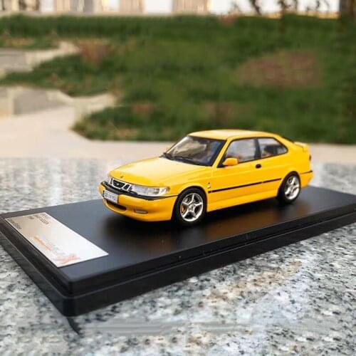 Diecast 1: 43 Simulation Resin Car Model SAAB 9-3 VIGGEN 1998 Version Static Display Collection Gift Toy Car Ornaments Display