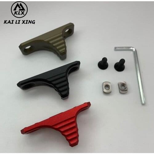 M-LOK Handstop Kit Angeled Foregrip with Guide Rail Tactical MLOK Handguard for M4 M16 AR10 AR15 Gun Accessories
