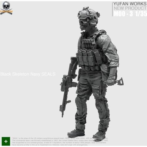 Yufan Model 1/35 Resin Figure Soldiers Model Kit Us Seals Moo-03