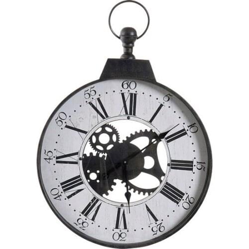Wall Clock DKD Home Decor Metal MDF Wood (60 x 6 x 77 cm)