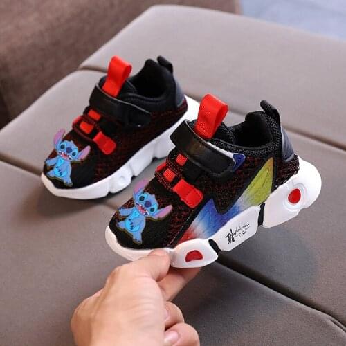 Disney Mickey casual shoes boys and girls sports shoes fall new kindergarten students running shoes childrens shoes