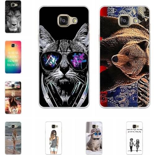 For Samsung A5 2016 Case Shockproof Soft silicone TPU Back Cover For Galaxy A5 2016 Phone Cases A 5 2016 A510F 6.4" Cute Cartoon