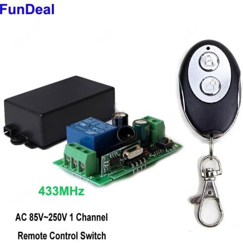 433Mhz Universal Wireless Remote Control Switch AC 250V 110V 220V 1 Channel Relay Receiver Module and RF 433 Mhz Remote Controls