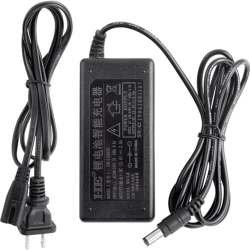 3S Lithium Battery Charger 12V 2A Power Supply Cord 12.6V Adapter 110V 220V EU US UK Plug Power Supply Adapter Converter
