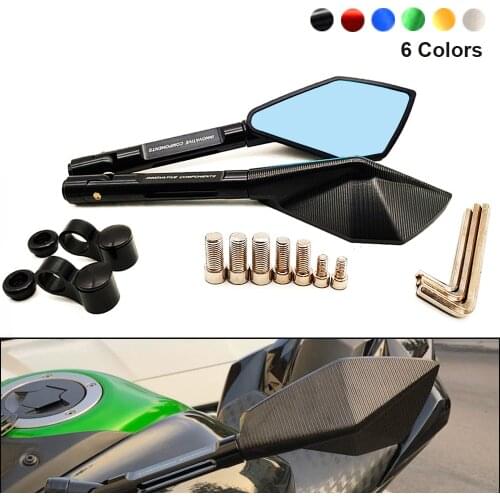 For Suzuki gsx 650f gsf 1250 650 rgv 250 gsr 600 750 Universial Motorcycle retrovisor Handle Bar End Side Rearview Mirrors