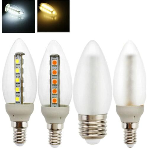 10pcs/lot E14 E27 16leds Candle Light 3W Chandelier Candelabra Bulbs Light Equal 30W Incandescent Lamp 110V 220V