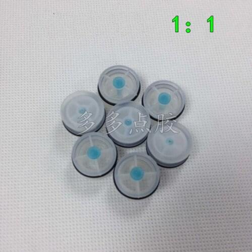 100 pcs 1:1 AB rubber bucket piston plug assemble in cartridges used for plastic dispensing glue gun