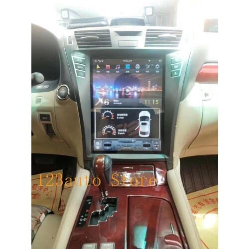 12.1'' Vertical style Android 9.0 Car DVD GPS Navigation for lexus LS LS460 LS600 2006-2012 build in carplay HDMI AHD 7850IC IPS