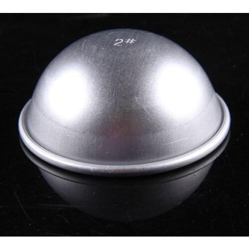 300pcs 3 Sizes S M L DIY Fashion 3D Aluminum Alloy Ball Sphere Bath Bomb Mold Cake Pan Tin Baking Pastry Mould lin4101