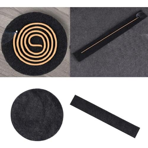 4Pcs Reusable Incense Holder Censer Ash Catcher Mats Fireproof Portable Coil Cone Incense Burner Tray Plate