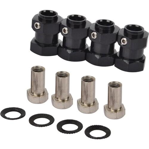 4PCS TRX4 15MM Extension Adaptor Wheel HEX Hub 12MM Upgrade Length for 1/10 RC Traxxas Trx4 TRX-4 Upgrade Accessories