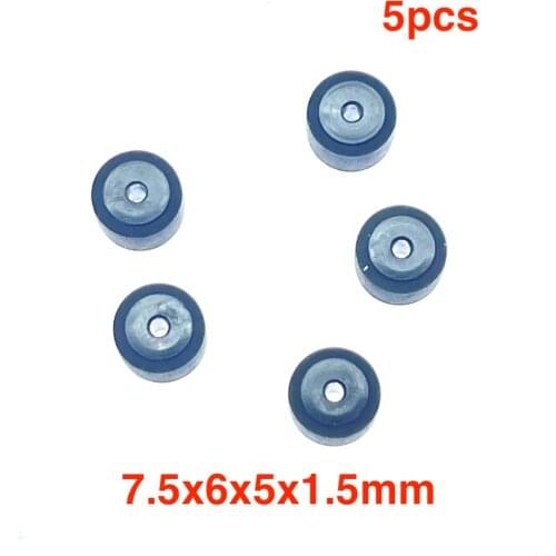 5pcs 7.5mmx6x1.5 for walkman wheel belt pulley rubber audio pressure recorder cassette deck pinch roller tape Stereo player