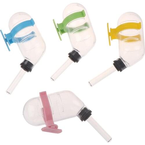 60ML Plastic Hamster Drinker Water Bottle Dispenser Feeder Hanging Pet Dog Pig Squirrel Rabbit Drinking Head Pipe Fountain