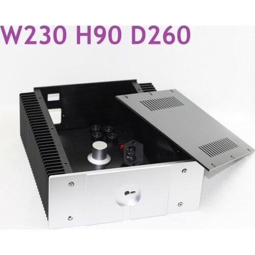 Size D260 W230 H90 All Aluminum Class A Tube Amplififer Chassis DIY Power Amplifier Case WA56