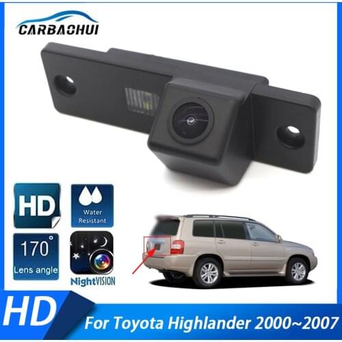 Car Back up Rear View Camera Car Reversing High quality RCA Camera Full HD CCD Night Vision ​For Toyota Highlander 2000~2007