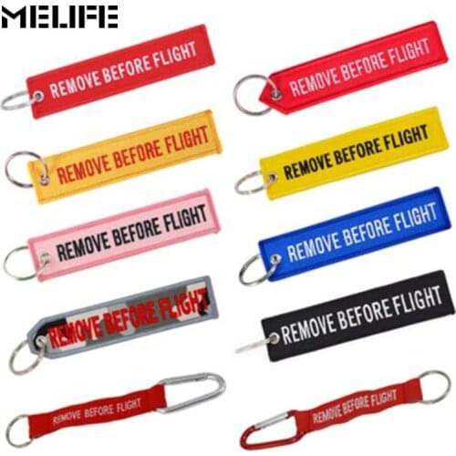 MELIFE Outdoor Climbing accessories Key Chain Safety Tag Remove Before Flight KeyChains for Aviation Special Gifts Sport Label