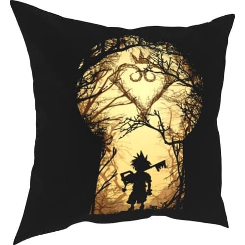 Kingdom Heart My Kingdom Sora Key Pillows Polyester Pillows Coverage Decorations Pillows Case Coverage House zipper 40*40cm