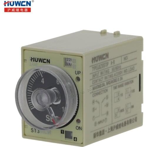 Electronic Digital Time Relay 50/60Hz AC 110V 220V 380V DC 24V General Purpose JSZ3 ST3P A-B