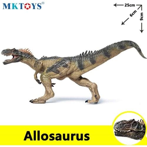 MKTOYS Dinosaur Figure Allosaurus Dinosaure Educational Realistic Design Dinosaurios Jurassic World Park Children Toys for Boys