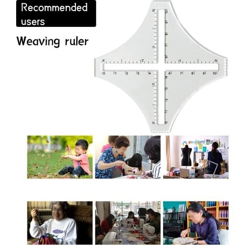 Knitting Gauge Converter Acrylic Clear Knitting Calculator Density Ruler Wool Sample Woven Rule Application DIY Handmade Learner
