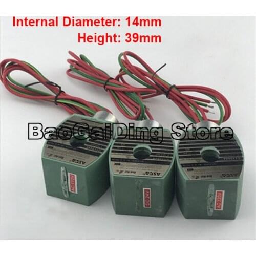 ASCO Solenoid Valve Coil MP-C-080 238713 238610-058-D Inner Diameter 14mm, Height 39mm