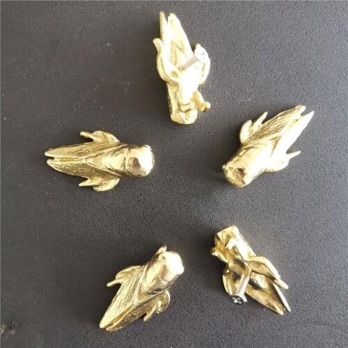 Creative Cicada Shape Handle Pure Copper Cabinet Door Drawer Shoes Cupboard Door Knob Modern Gold Furniture Handles