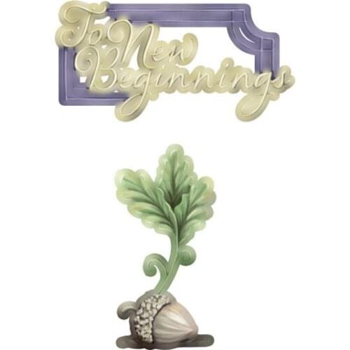 Beginnings Metal Cutting Dies Scrapbook Diary Decoration Stencil Embossing Template DIY Greeting Card Handmade 2021 NEW Arrive